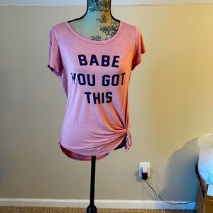 Adorable blush tee